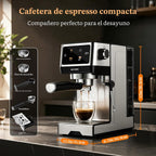 Máquina de café expreso de 20 barras con espumador de leche