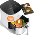 Cosori Air Fryer Pro LE 5 Qt, Cerámica libre de PFAS, 9 en 1, 20 Forros, Blanco