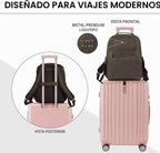 LEATHER VILLAGE Mochila de cuero para hombre de trabajo, Marrón desteñido