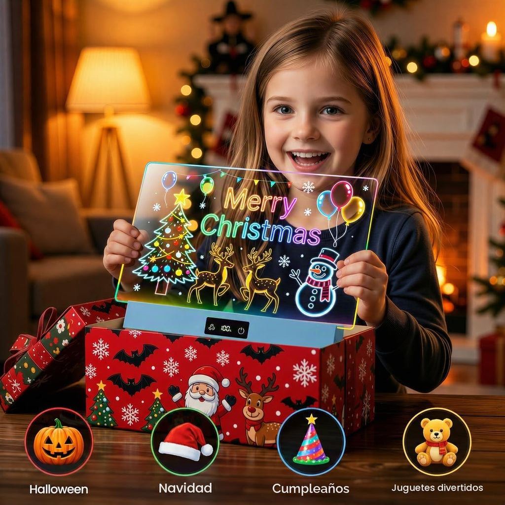 Tablero de dibujo LED de 16 pulgadas para niños, regalos de