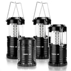Lámpara Lepro Linternas LED para campamento, paquete de 4, plegables, IPX4