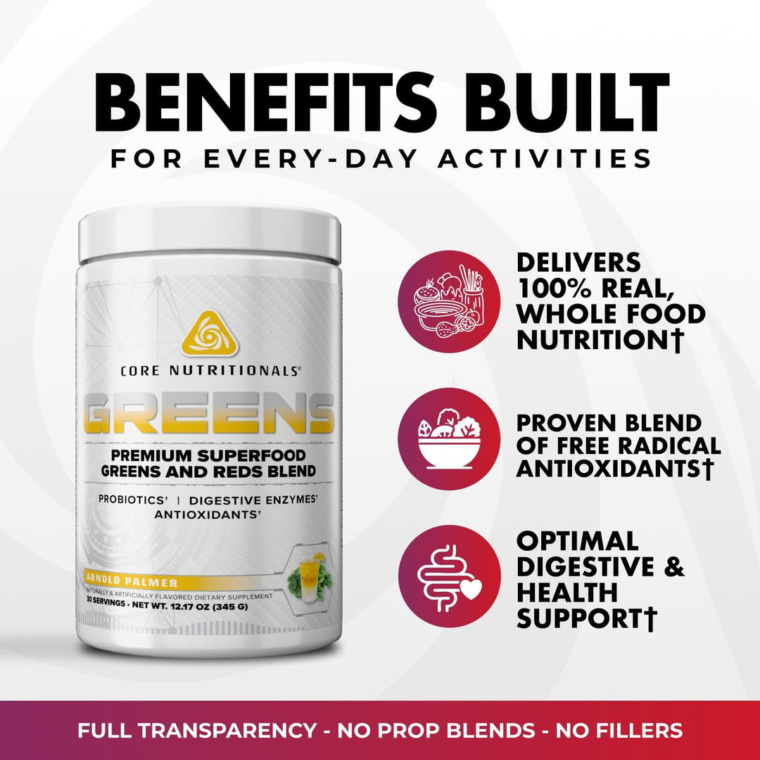 Core Nutritionals Verdes | Mezcla premium de superalimentos rojos y...