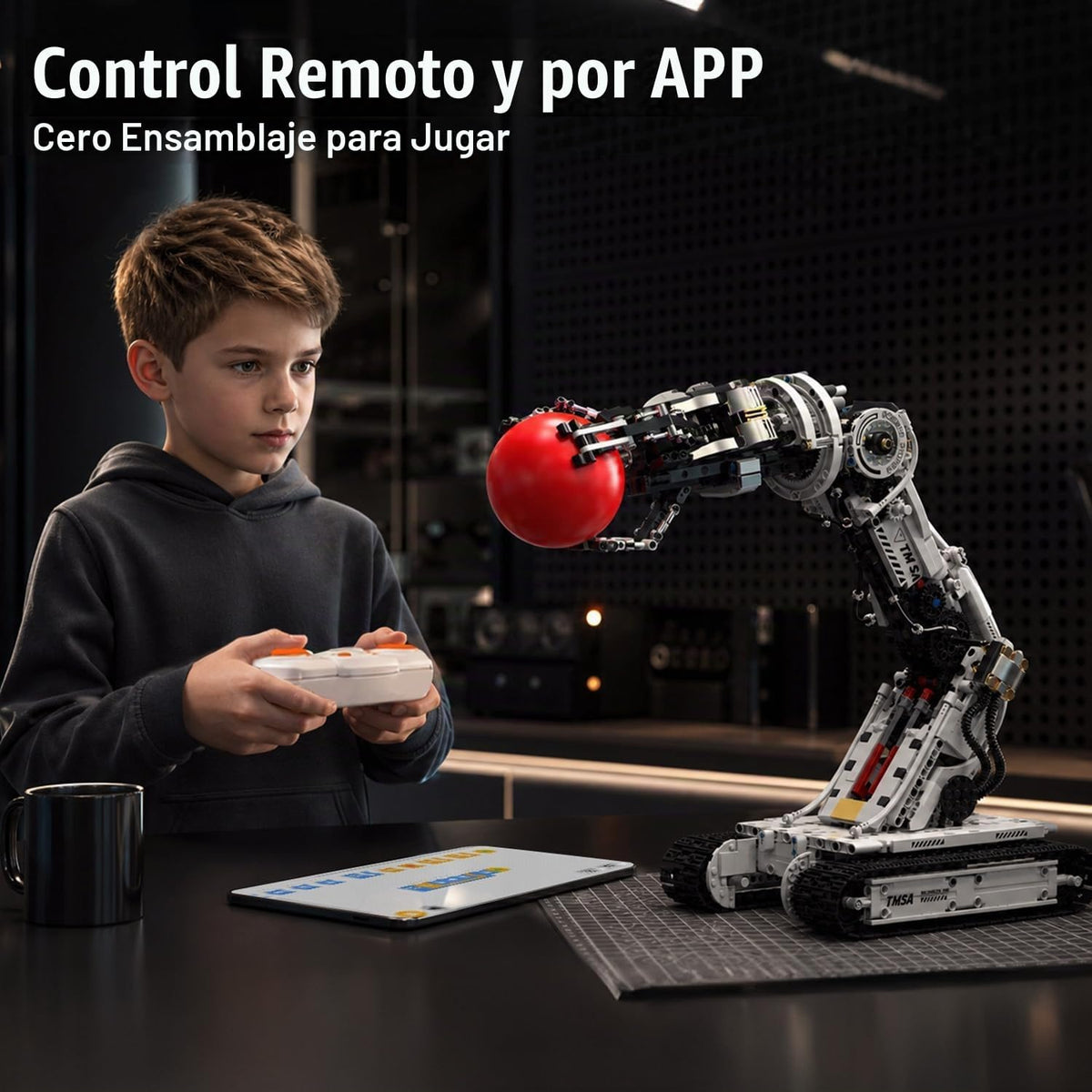 Gohero Kit de brazo de robot con seguimiento técnico 1468PCS STEM Control