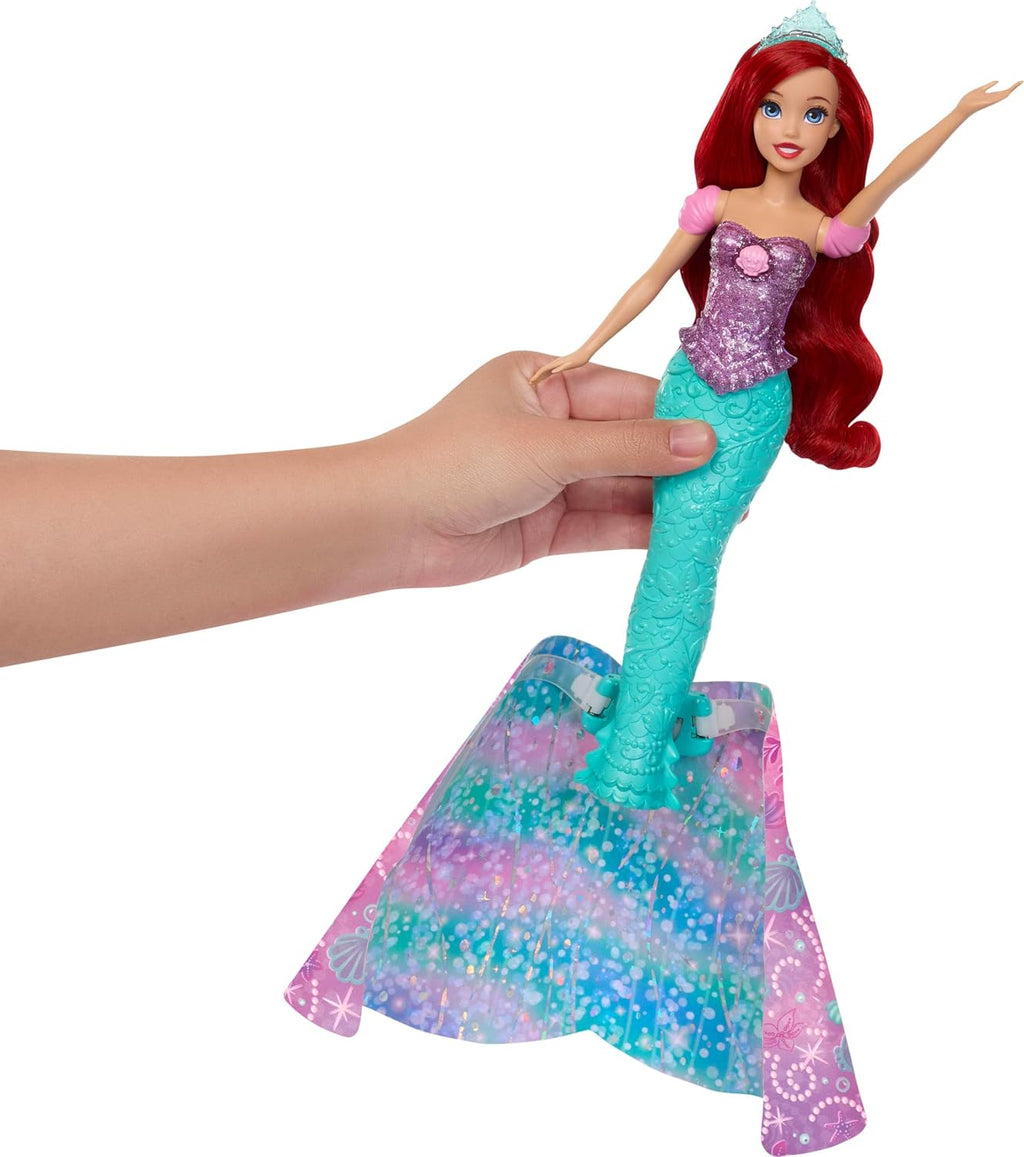 Mattel Disney Princess Ariel - Muñeca transformadora de humano a sirena