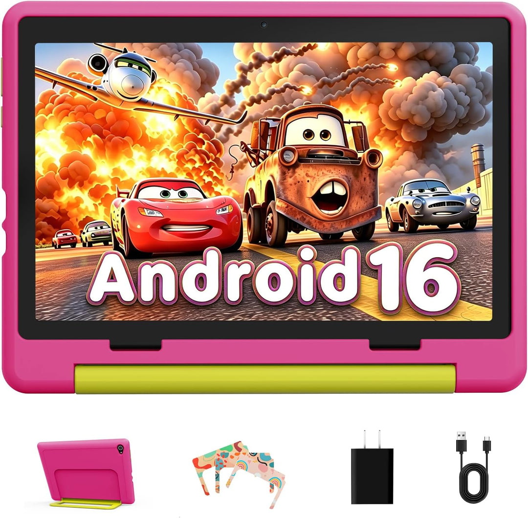 Gleeso Tableta para Niños Android 16, 24GB RAM 64GB ROM Tableta par...