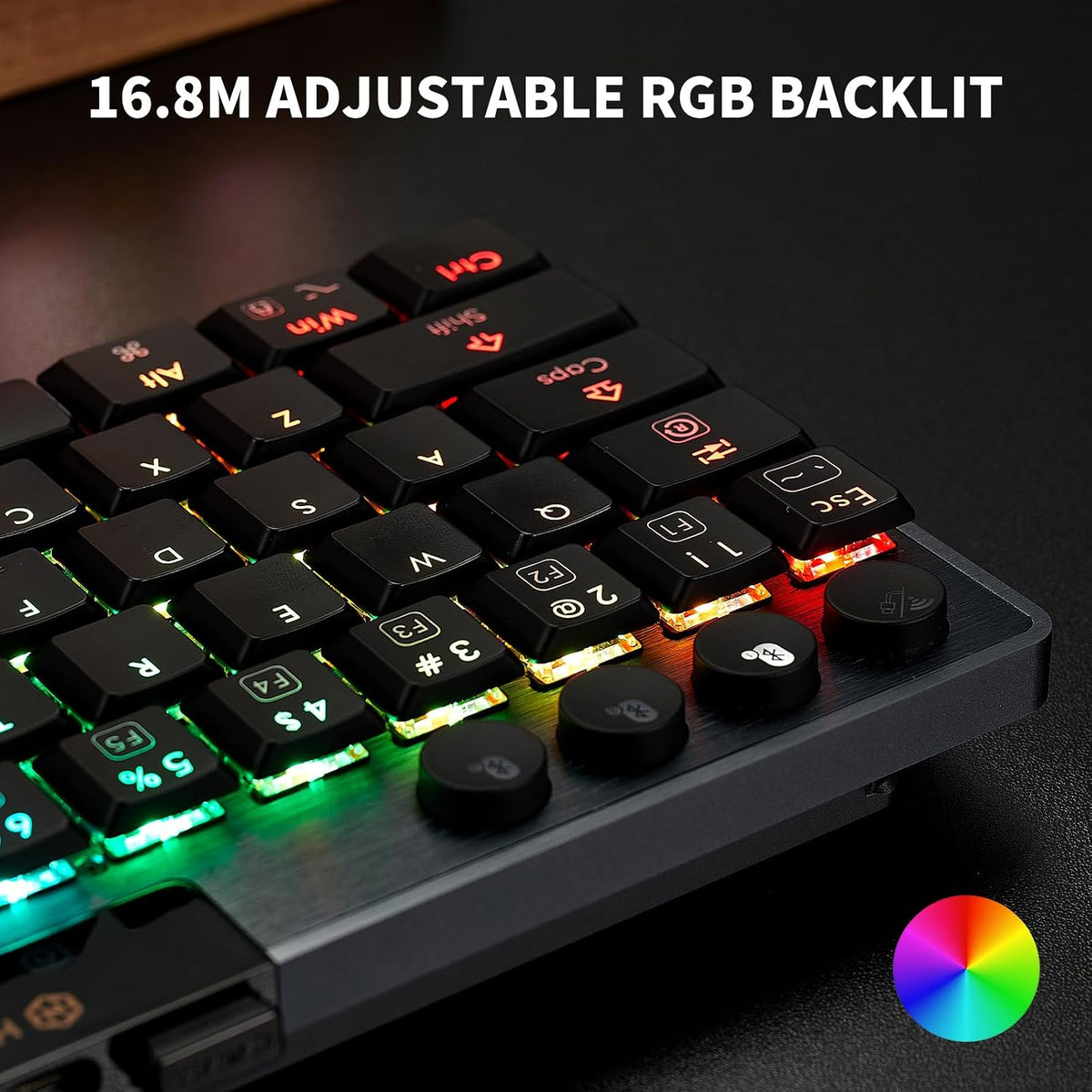 Hexgears A1 Teclado mecánico inalámbrico de perfil bajo - Lineal