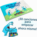 Glockenspiel - Xilófono para niños, colorido, 25 notas con cancionero de 30 canciones