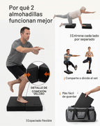StrongTek 2-en-1 Almohadilla de Equilibrio de Espuma y Rodillera, tallas de 15,8 o 19 pulg.