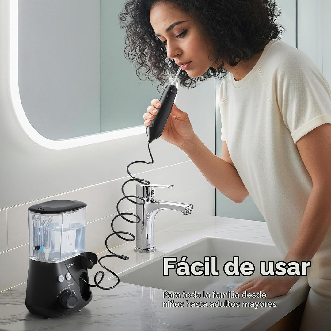 COSLUS Excelente irrigador dental para limpieza de dientes: 12 ajus...