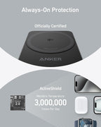 Anker MagGo - Estación de carga plegable Qi2 de 15 W compatible con MagSafe 3 en 1