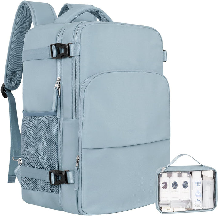 Mochila de Viaje Sinaliy, Azul claro, X-Grande, Viajes