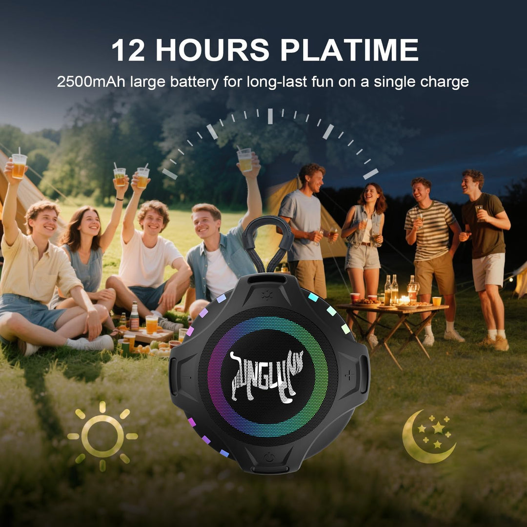 Altavoz Bluetooth inalámbrico, altavoz portátil de dientes azules c...