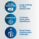 Philips Sonicare Compact Flosser 1000, azul, Cepillo de dientes rec...