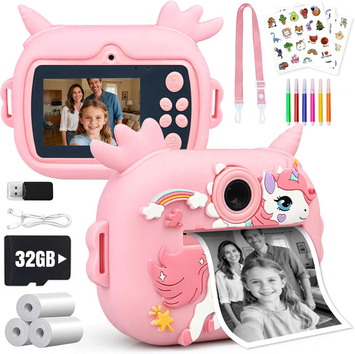 Cámara para niños con impresión instantánea, cámaras instantáneas d...