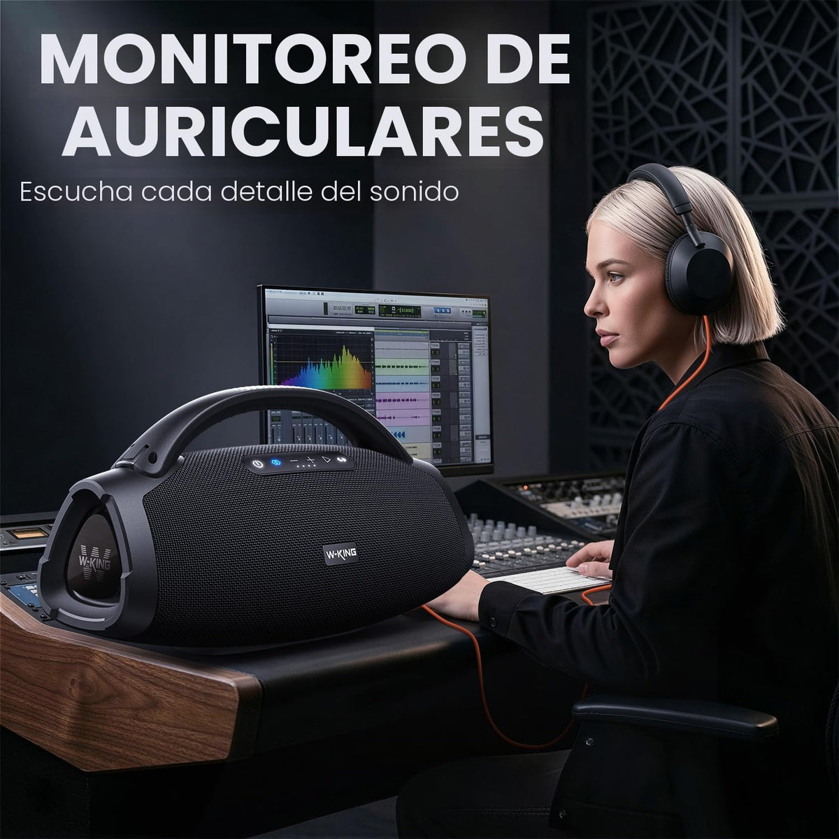 330W DE PICO Caja de Sonido Más Fuerte, Subwoofer de 7.5"\/2.1C...