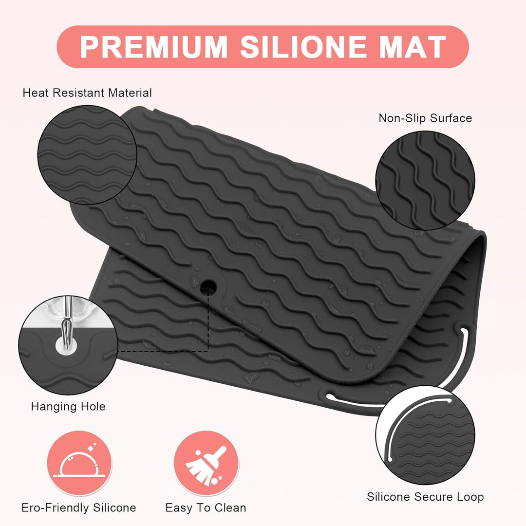 Suafrnut Alfombrilla de Silicona Resistente al Calor de Talla Grand...