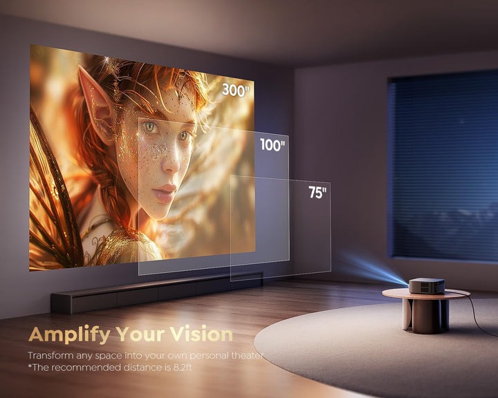 Proyector inteligente con WiFi 6 y Bluetooth de [1500 ANSI\/Google...