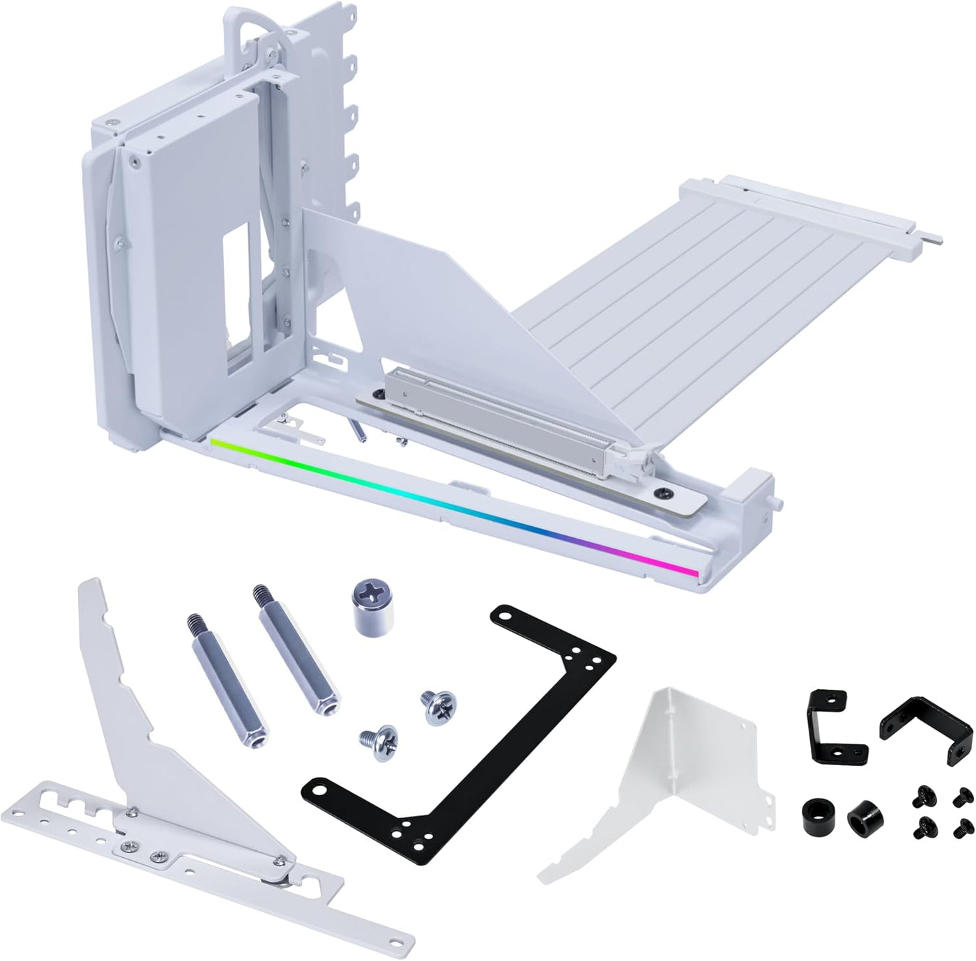 Lian Li Caja de PC ATX 4 ranuras Kit GPU Vertical (VG4v4) - Cable R...