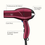 Secador de pelo Infiniti PRO CONAIR con difusor, motor AC profesion...
