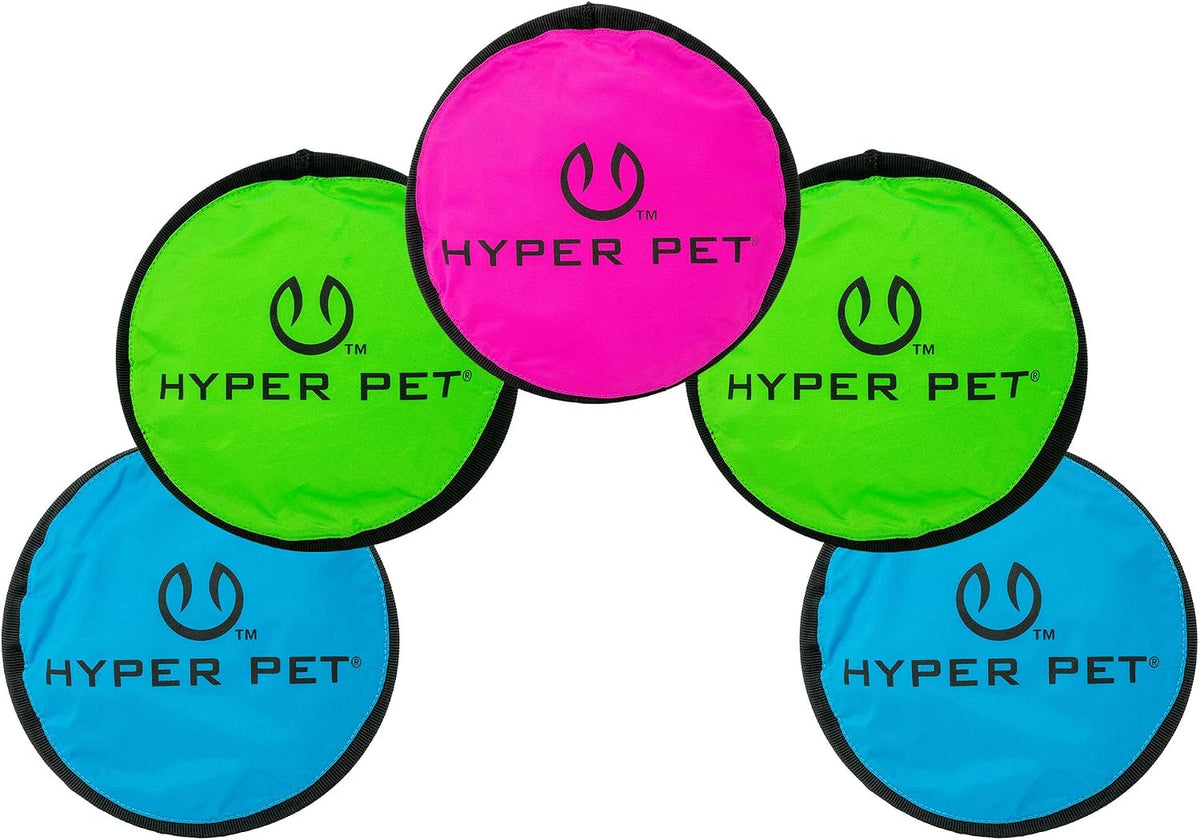 Hyper Pet Flippy Flopper Flying Disc - Juguete suave para perros de 9"