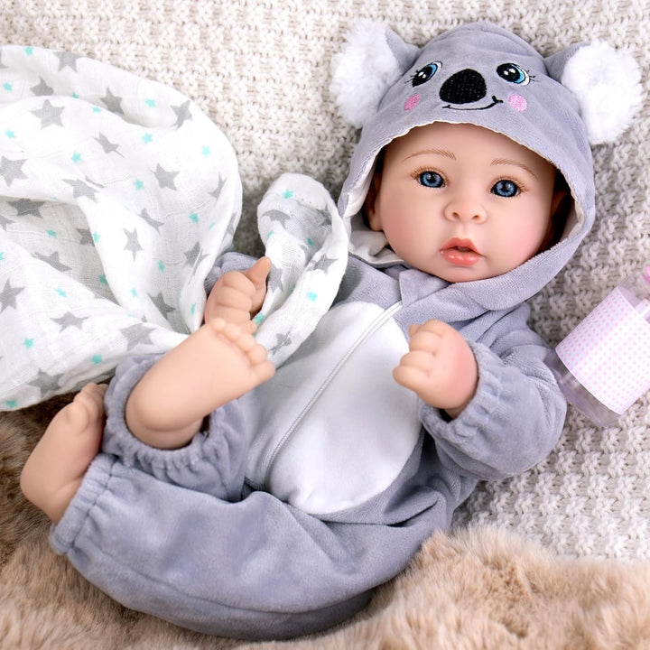 Aori Muñecas de bebé de 17 pulgadas, muñeca de bebé de la vida real...