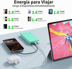 Evopow - Paquete de 2 cargadores portátiles, batería externa de 100, 10000 mAh