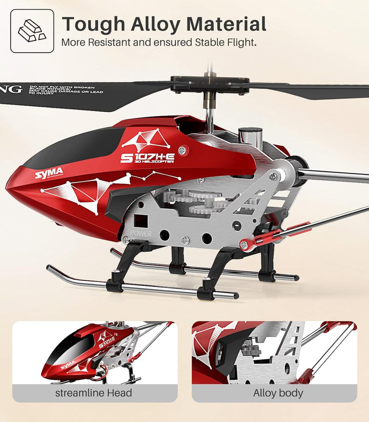 SYMA S107H-E Helicóptero RC para niños de 8 a 12 años, helicóptero...