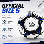 Balón de Fútbol Talla 5 Talla 4 con Bomba, Balón de Entrenamiento Durable para Interior y Exterior