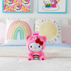Care Bears Hello Kitty Vestida Como Oso Alegre de 8 Pulgadas de Tamaño Divertido de Peluche - ¡Suave y Abrazable, la Mejor Amiga! - Ideal para Niñas y Niños, Empleados, Coleccionistas, Edades 4+