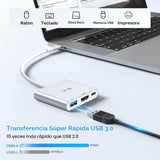 Adaptador USB C a HDMI,Adaptador USB-C Hub Multipuerto Convertidor...