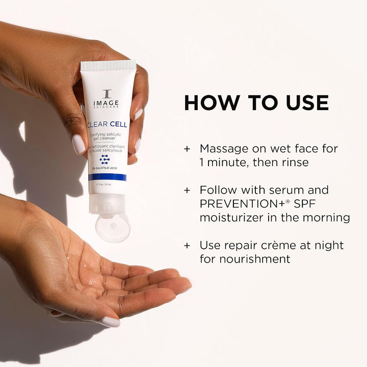 IMAGE Skincare, CLEAR CELL - Gel de limpieza salicílico, lavado fac...