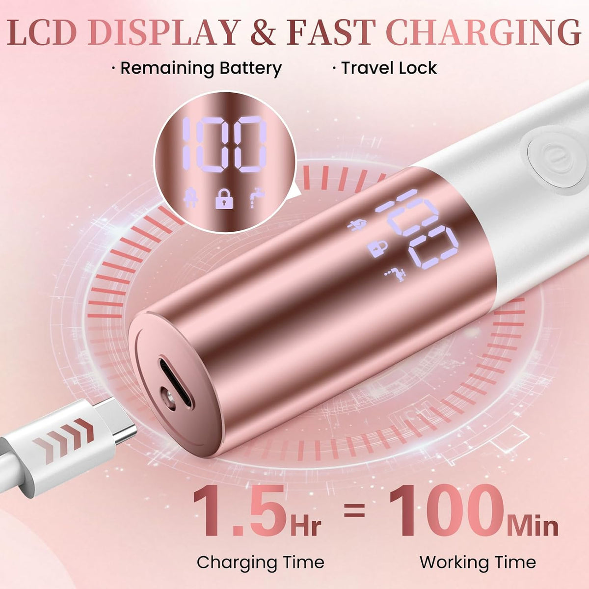 Maquinilla de afeitar eléctrica 5 en 1 para mujer, afeitadora eléct...