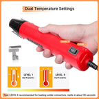 Kuject AWG26-10 - Kit de mini pistola termorretráctil, 820 conectores de alambre de sellado de soldadura y tubo termorretráctil, kit de conectores de alambre termorretráctil impermeable con pistola de