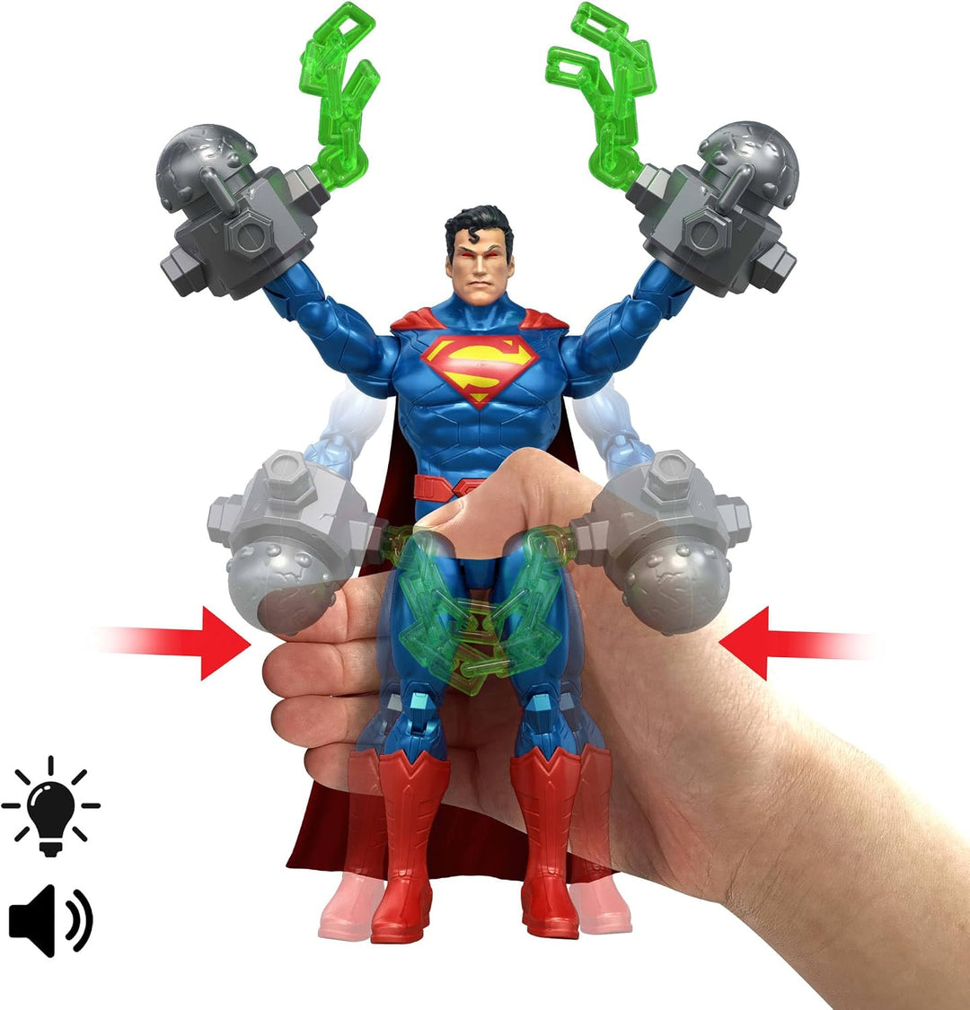 Mattel DC Premier - Figura de Superman Heat Vision de 6.5 pulgadas,...
