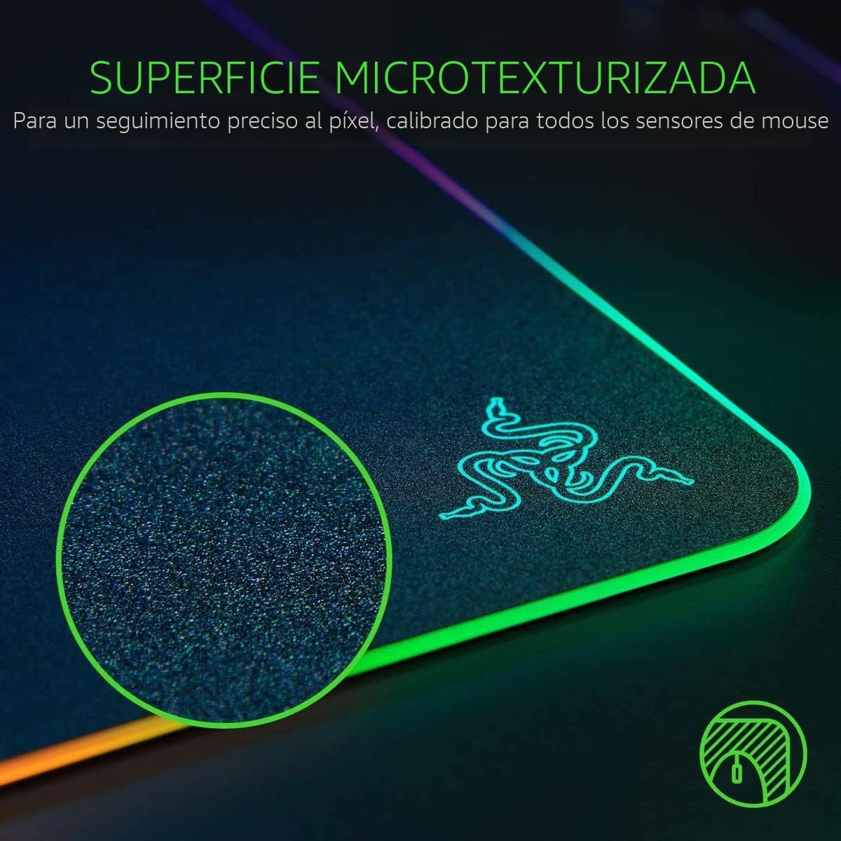 Razer Firefly Hard V2 RGB - Alfombrilla de mouse para juegos