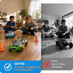 Geyiie Coches de control remoto, paquete de 2 autos RC para niños y niñas