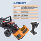 HOBBYPLUS ARKTOS 6x6 V1.5 CR18P Rock Crawler RTR All Terrain - Coche de control remoto, Rock Crawler escala 1/18 6WD transmisión de 2 velocidades todoterreno para mayores de 15 años, aficionados a