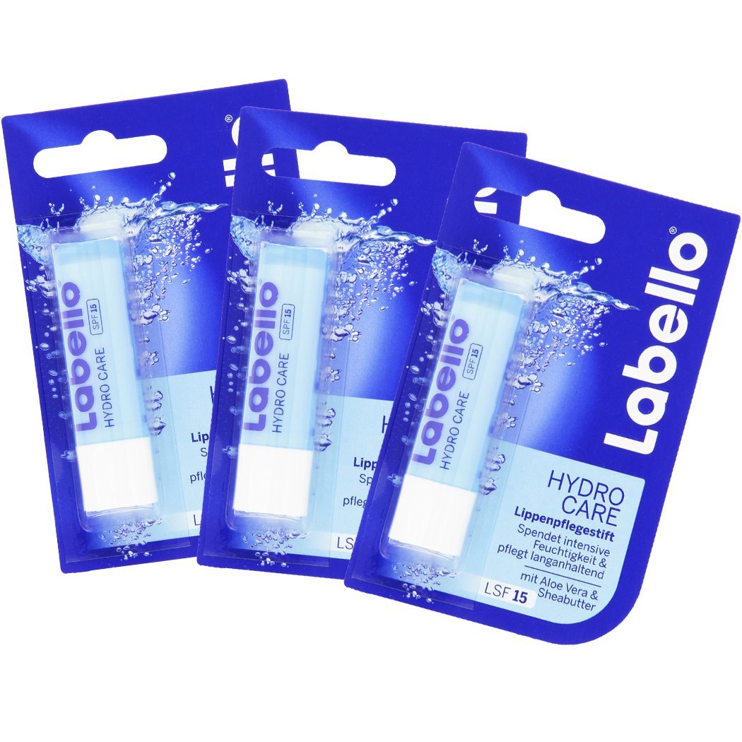 Labello Bálsamo labial Hydro Care - Paquete de 3 por Labello