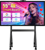 Tablero inteligente de 55", tablero interactivo electrónico 4K UHD para