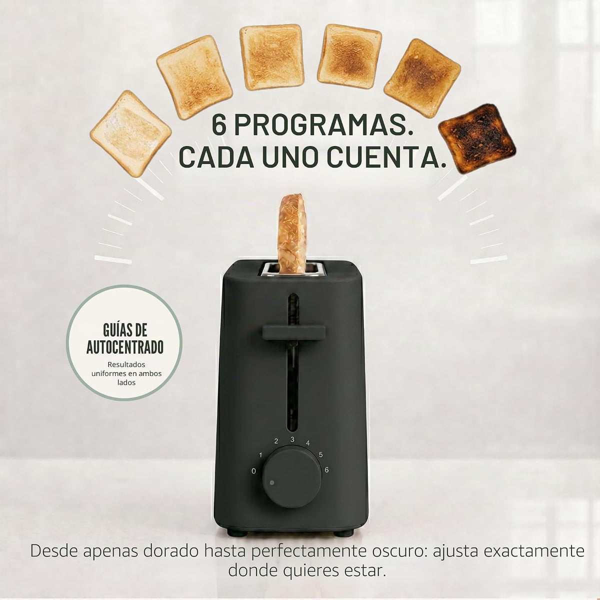 Nostalgia Tostadora delgada de 2 rebanadas, ranura ancha, diseño que ahorra espacio, esfera dorada ajustable, ranura larga de 10 pulgadas para 2 rebanadas de pan o mitades de bagel, bandeja