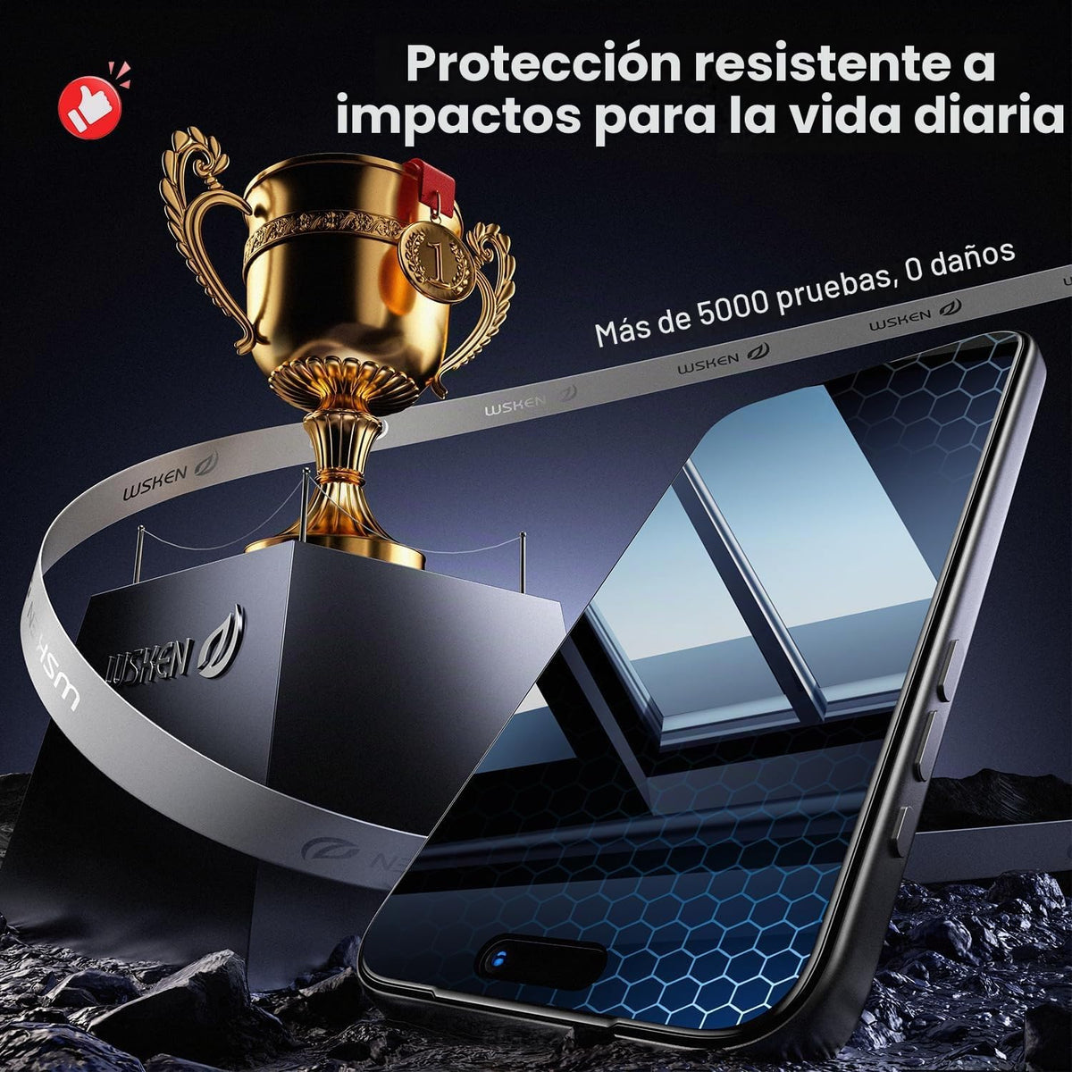 WSKEN Protector de pantalla de privacidad para iPhone 18 Pro Max