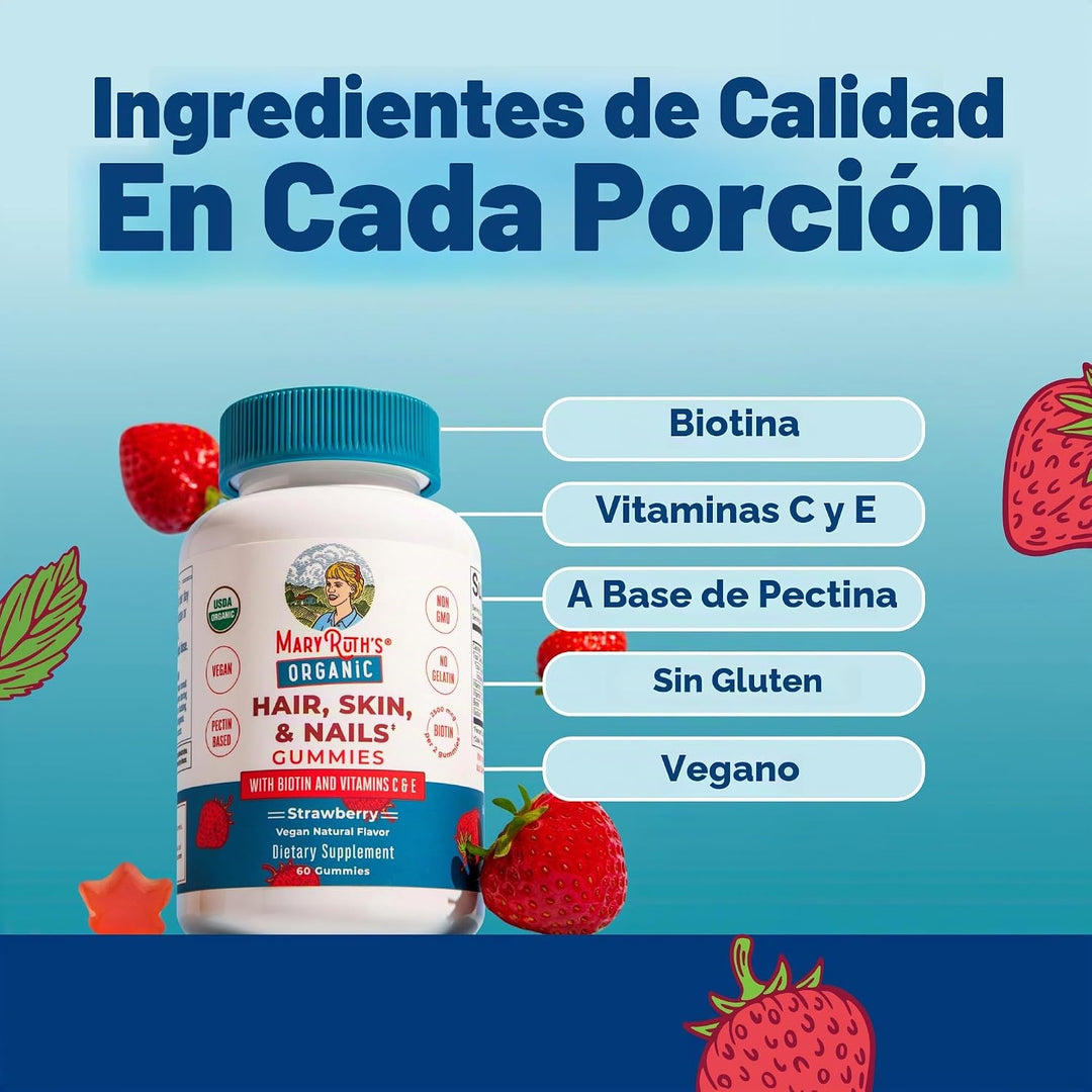 MaryRuth's Vitaminas para el cabello, la piel y las uñas | USDA...