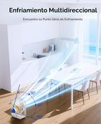 KIMMOO Ventilador de escritorio USB, ventilador de mesa silencioso...