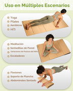 Rocalt Esterilla de yoga plegable de corcho, 0.197 in, antideslizante, 69 x