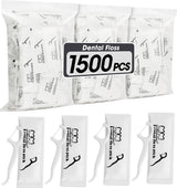 AZEN 1500 unidades de hilo dental a granel, palillos de hilo dental...