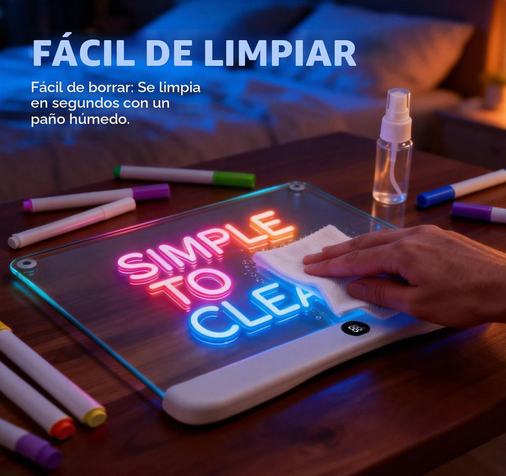 Tablero de dibujo recargable de 16" LED con atenuación continua