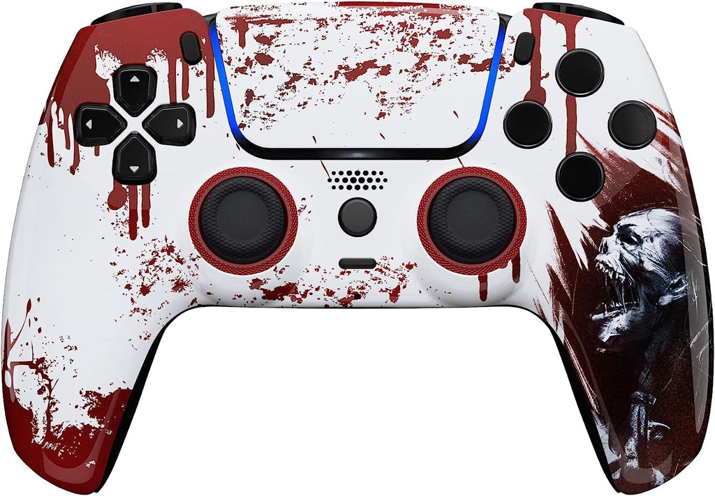 Controlador inalámbrico Custom Controllerzz compatible con PS5 - Varios diseños disponibles (PS5 Bloody Zombie)