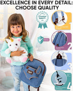 Naturally KIDS Mochila Unicornio, Juguetes Regalo de Cumpleaños para Niñas de 2, 3, 4, 5, 6 años