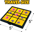 Gamie Juegos de viaje de tablero magnético para niños, incluye 12 juegos divertidos retro, diseño compacto de 5 pulgadas, artículos esenciales de viaje en caja individual para niños de 4 a 8, 8 a 12 años, viajes por carretera, avión, campamento, para toda