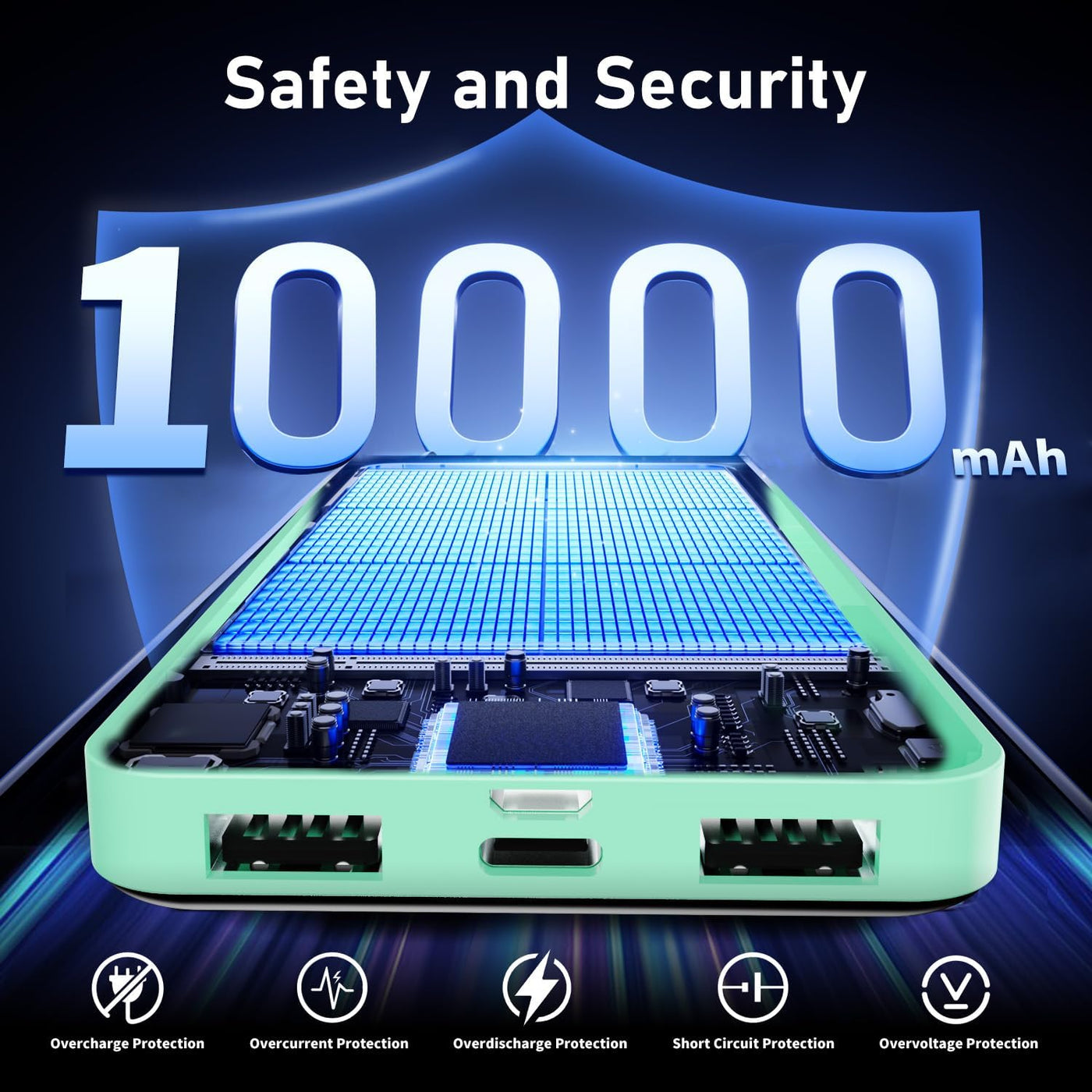 Cargador portátil, banco de energía 10000mAh, paquete de baterías,...